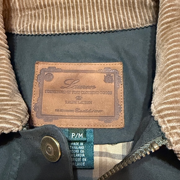 Lauren Ralph Lauren Cotton Barn Jacket Corduroy Collar P/M New W/O Tag - Picture 10 of 10